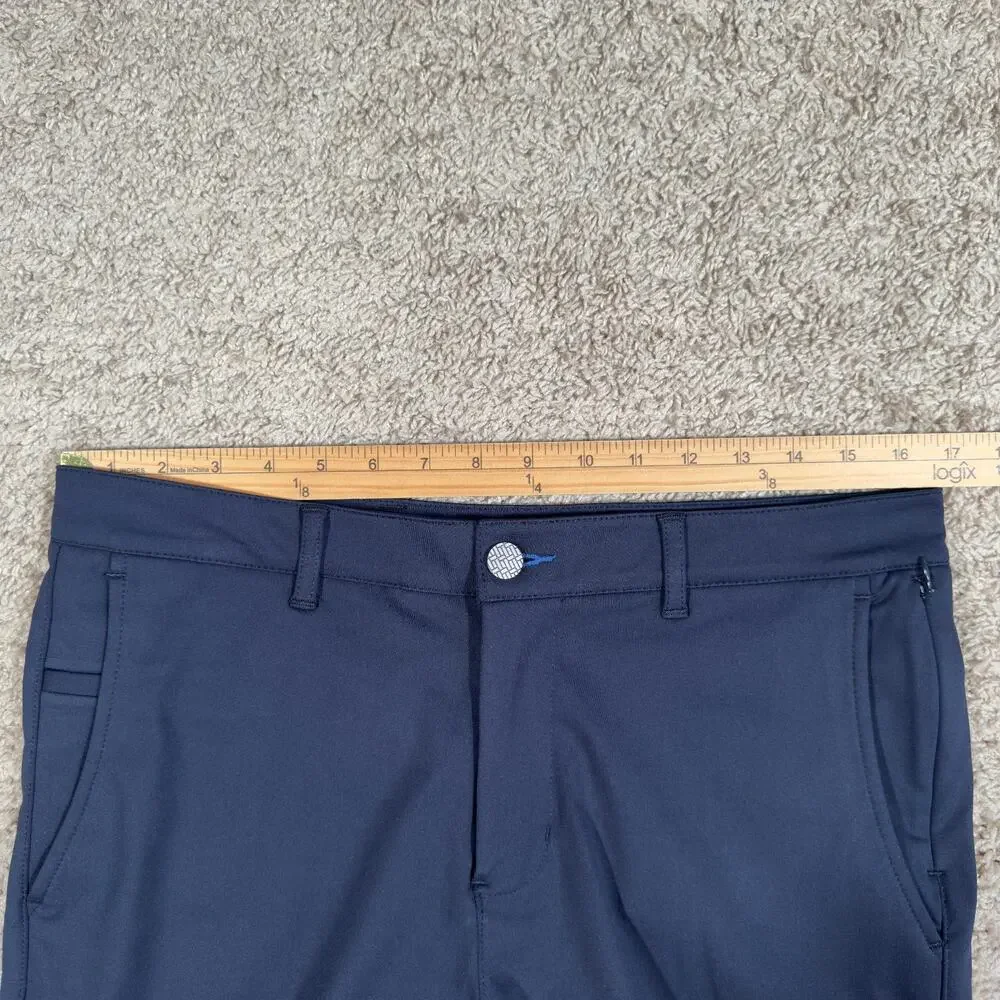 Twillory Chino Pants Blue Performance Golf Mens Fits 34x30 (34x26) Tailored Fit